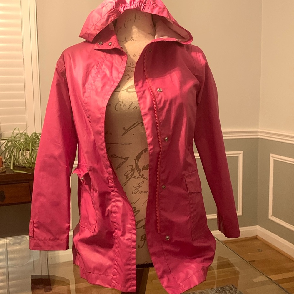 Gap Kids Pink rain coat size Large 10